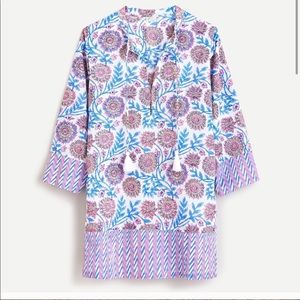 NWT J Crew Tassel Beach Tunic, M
